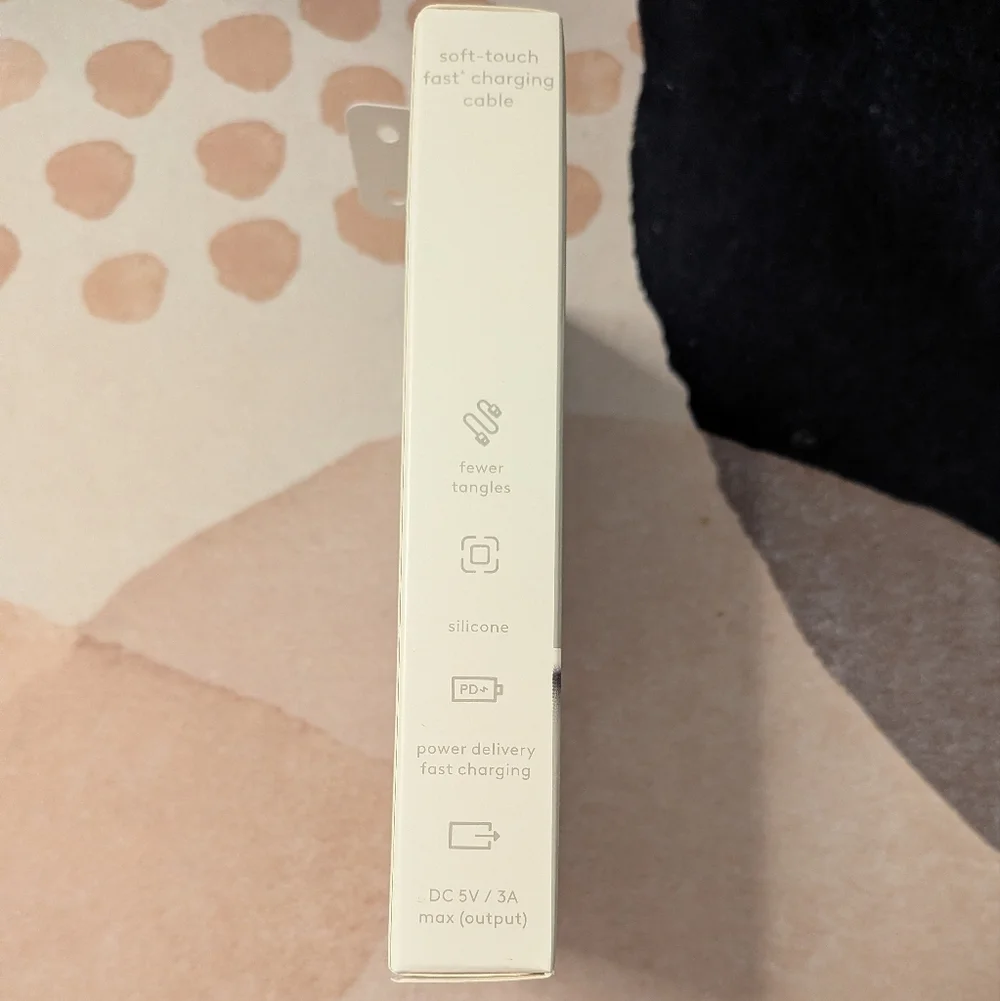 Heyday White Soft-Touch Fast Charging Cable - 4-Foot Lightning To USB-C